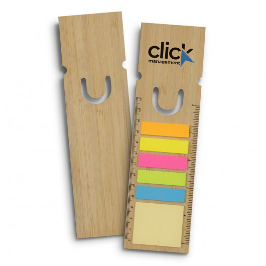 Branded Square Bamboo Ruler Bookmarks